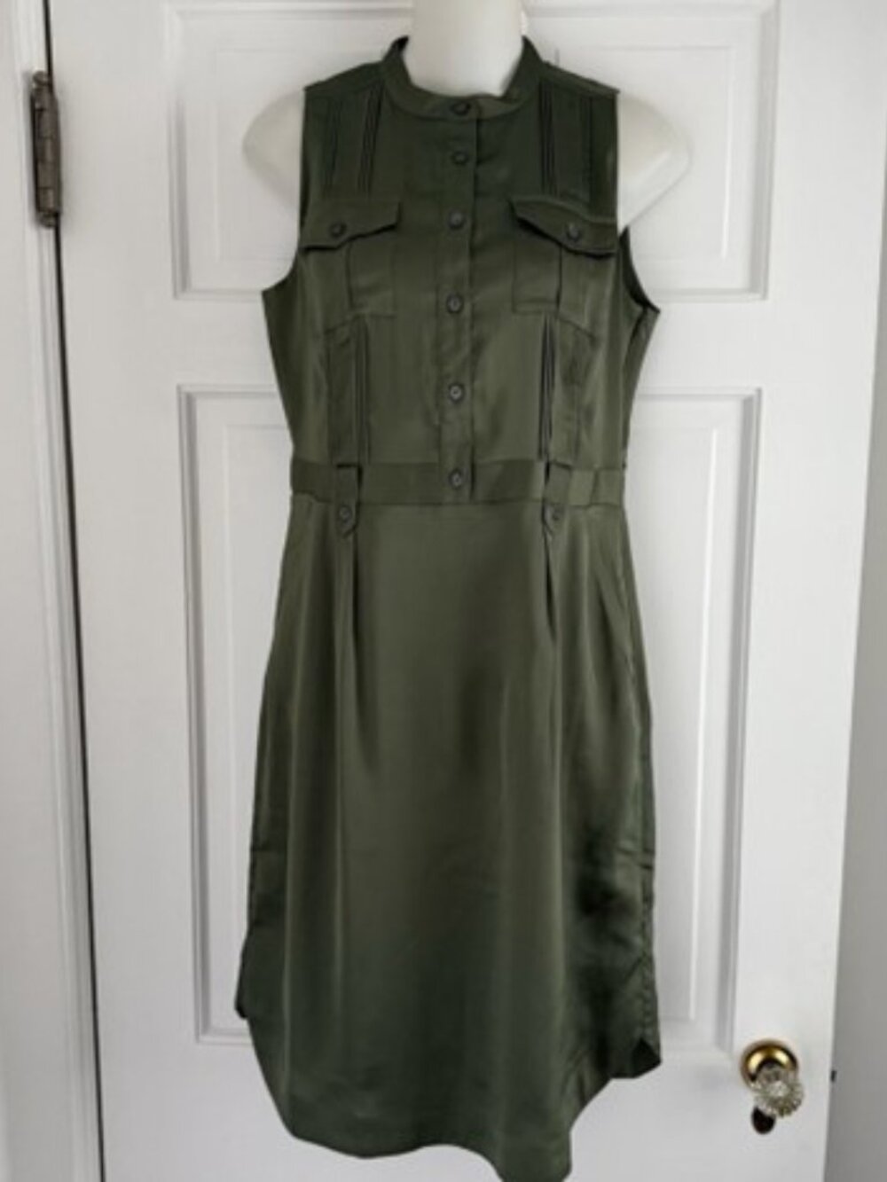 NWT, BANANA REPUBLIC, Olive Green Dress - 2